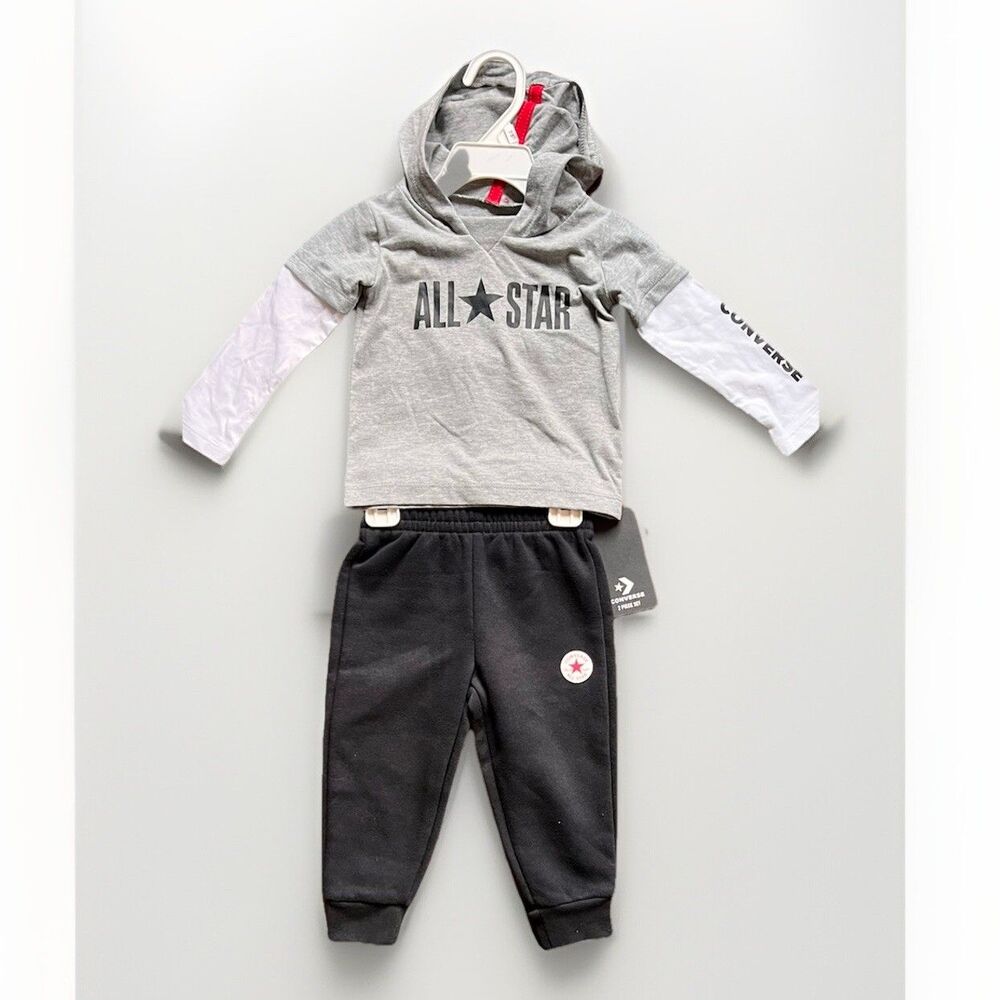 Converse All Star 2 Piece Jogger  Set New With Tags Size 12 Months